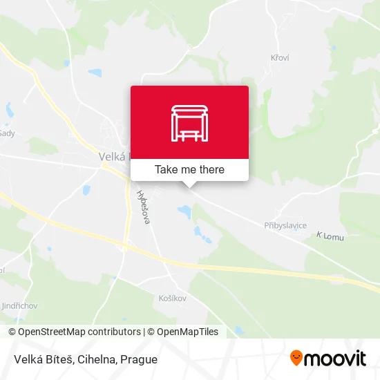 Карта Velká Bíteš, Cihelna