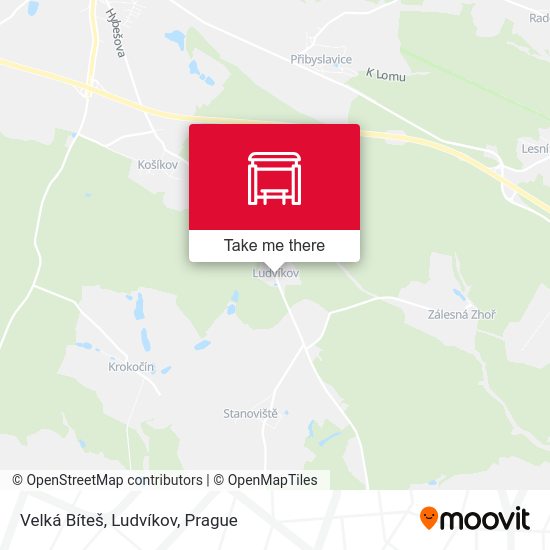 Velká Bíteš, Ludvíkov map