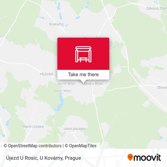Újezd U Rosic, U Kovárny map