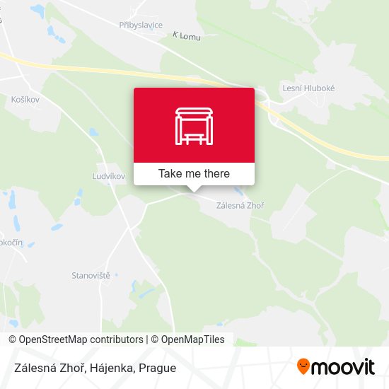 Zálesná Zhoř, Hájenka map