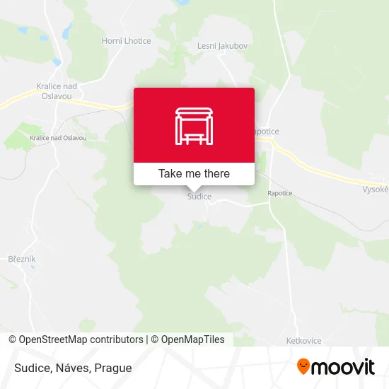 Карта Sudice, Náves