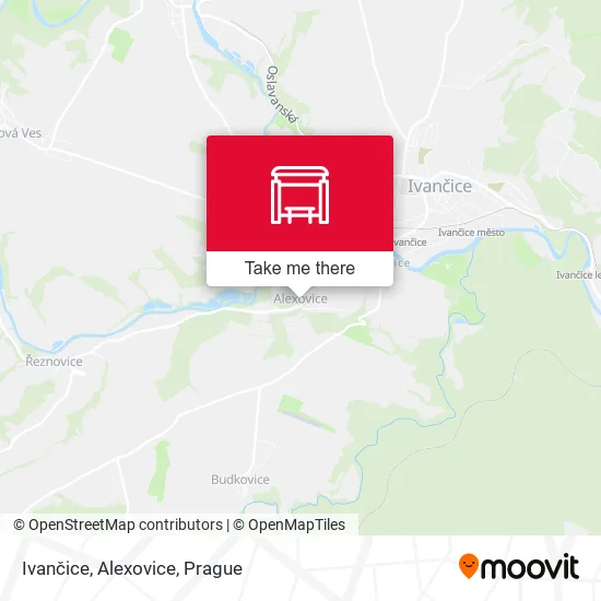Карта Ivančice, Alexovice