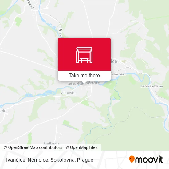 Карта Ivančice, Němčice, Sokolovna