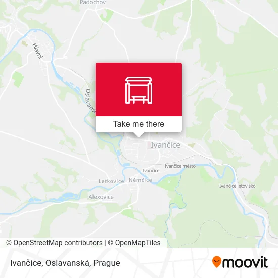 Карта Ivančice, Oslavanská