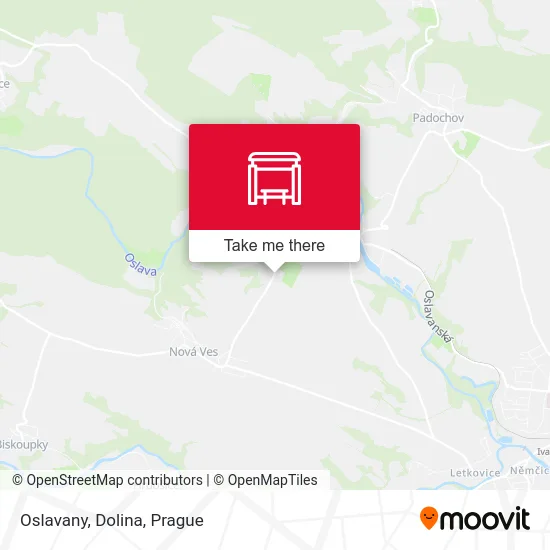Карта Oslavany, Dolina