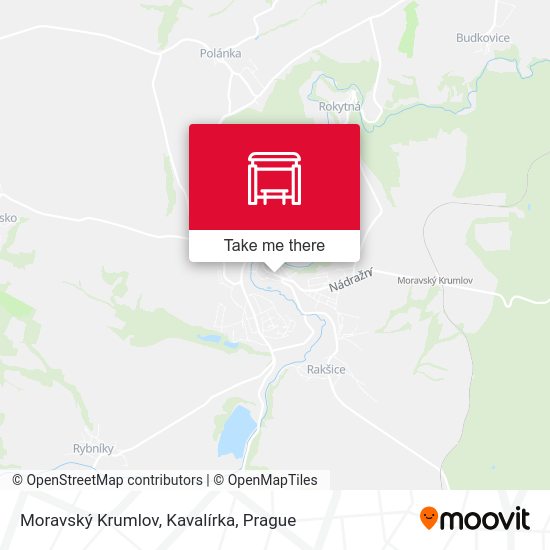 Moravský Krumlov, Kavalírka map