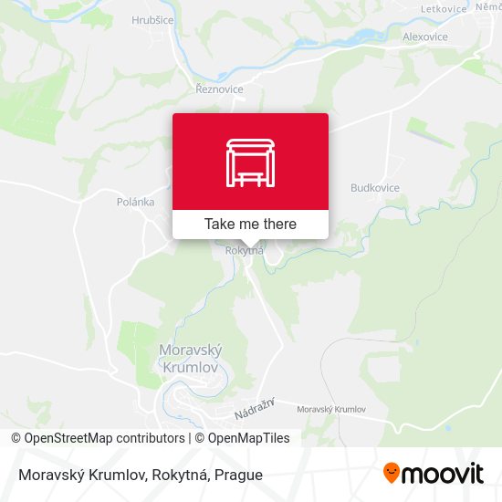 Moravský Krumlov, Rokytná map