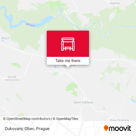 Карта Dukovany, Obec