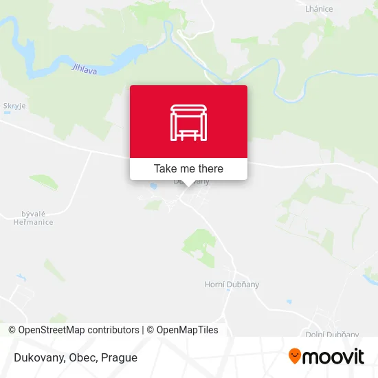 Карта Dukovany, Obec