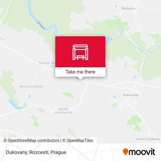 Dukovany, Rozcestí map