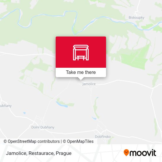 Карта Jamolice, Restaurace