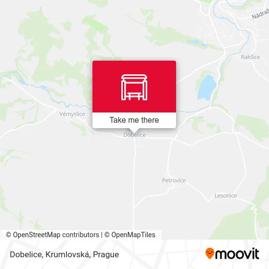 Карта Dobelice, Krumlovská