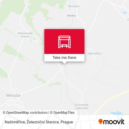 Našiměřice, Železniční Stanice map