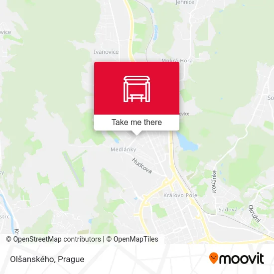 Карта Olšanského