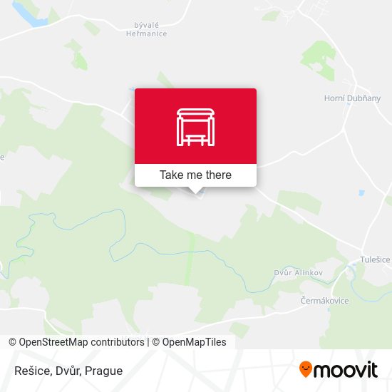 Карта Rešice, Dvůr