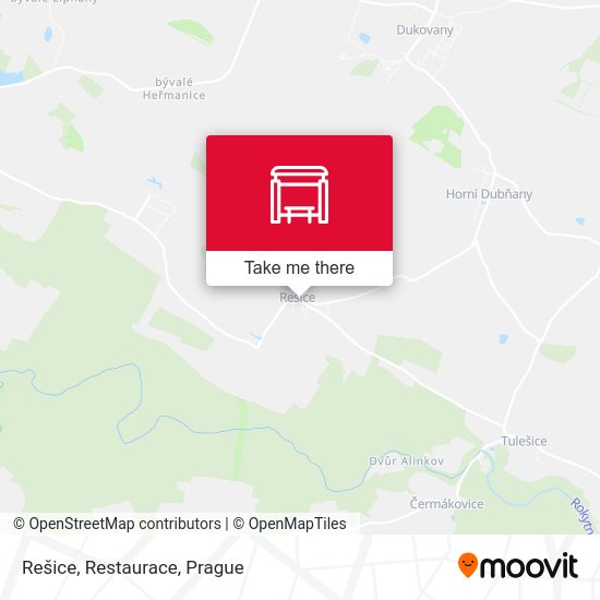 Rešice, Restaurace map