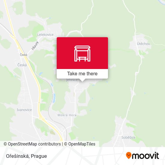 Ořešínská map
