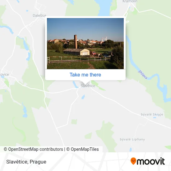 Slavětice map