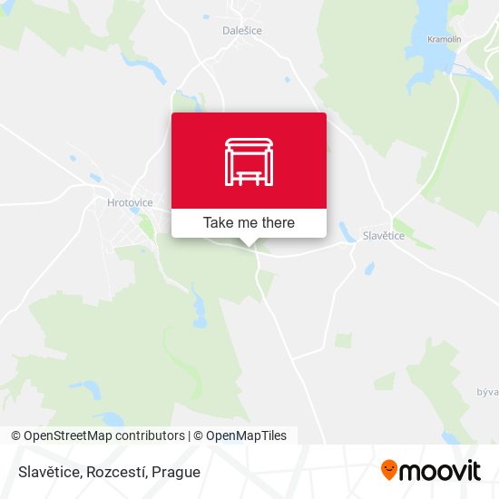Slavětice, Rozcestí map