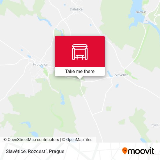Slavětice, Rozcestí map