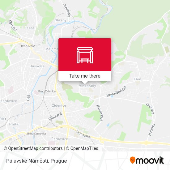 Pálavské Náměstí map