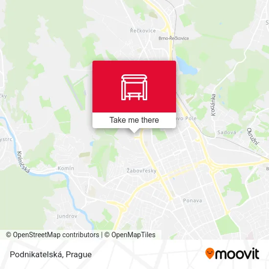 Карта Podnikatelská