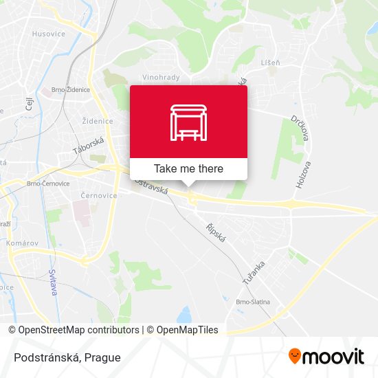 Карта Podstránská