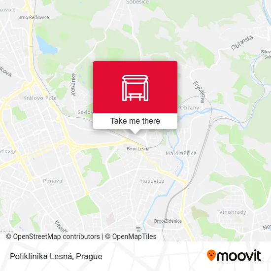 Карта Poliklinika Lesná