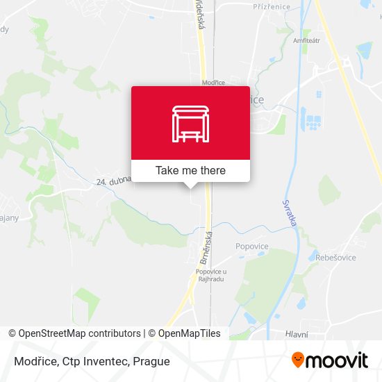 Modřice, Ctp Inventec map