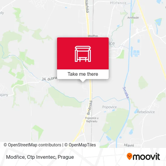 Карта Modřice, Ctp Inventec