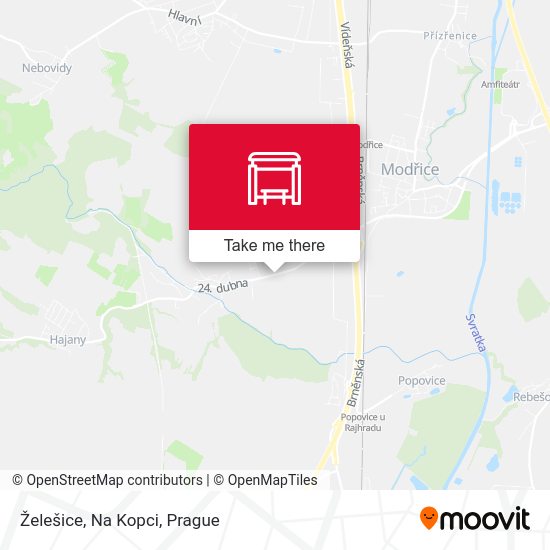 Želešice, Na Kopci map