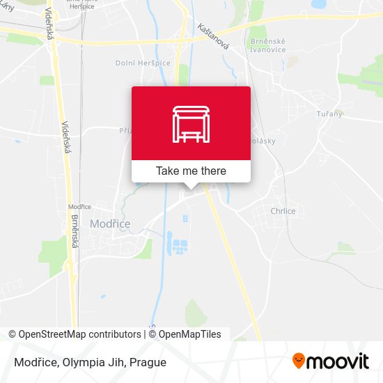 Modřice, Olympia Jih map