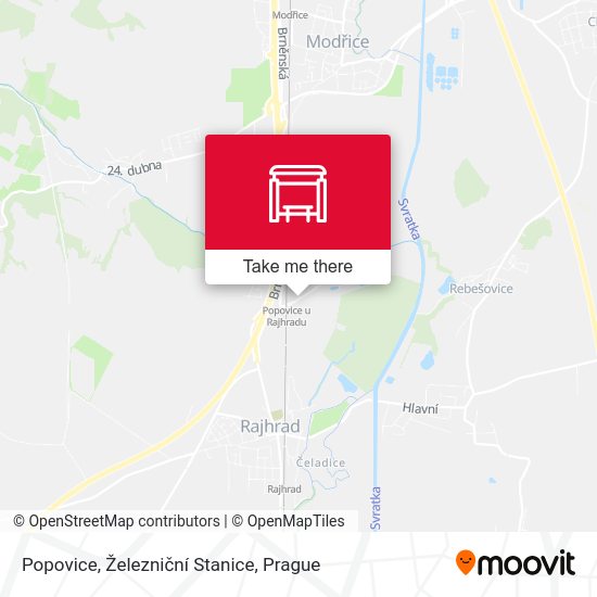 Popovice, Železniční Stanice map