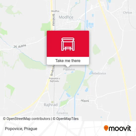Карта Popovice
