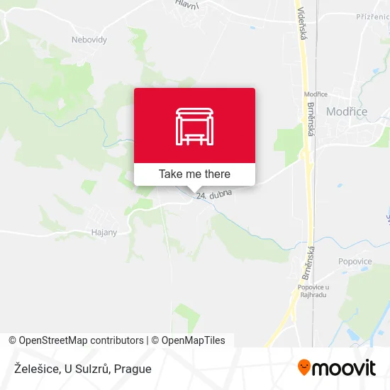Карта Želešice, U Sulzrů