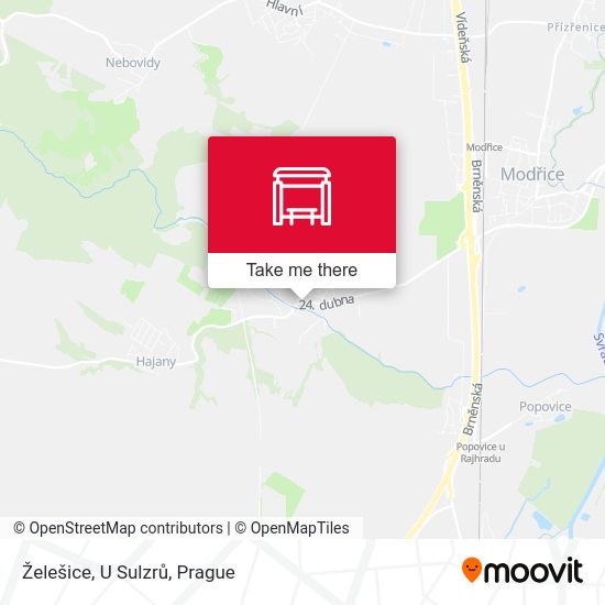 Želešice, U Sulzrů map