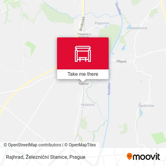 Rajhrad, Železniční Stanice map
