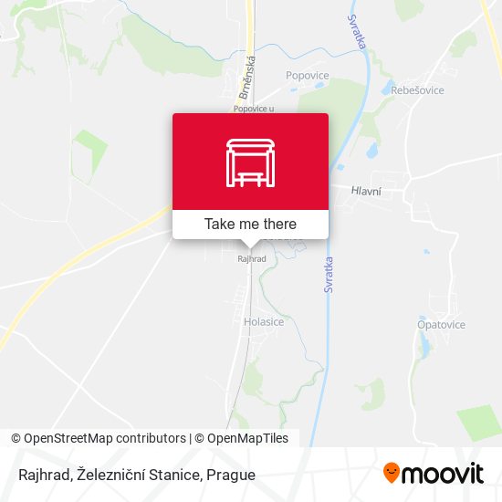 Rajhrad, Železniční Stanice map