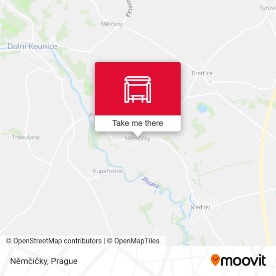 Němčičky map