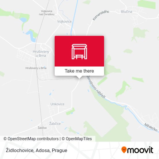 Židlochovice, Adosa map