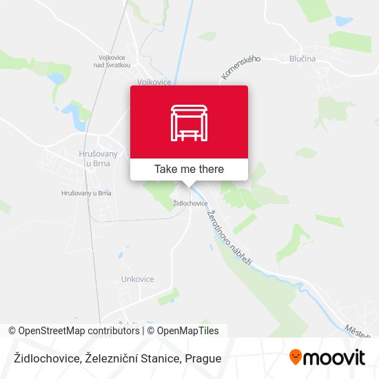 Židlochovice, Železniční Stanice map