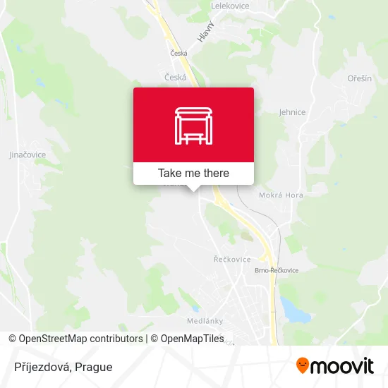 Карта Příjezdová
