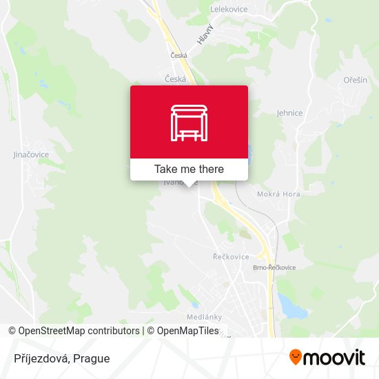 Карта Příjezdová