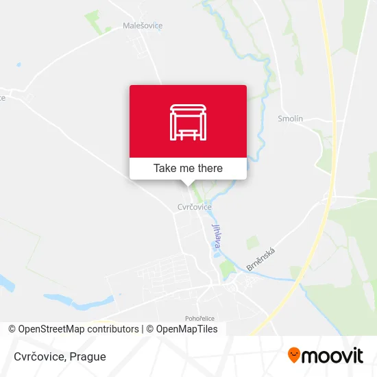 Карта Cvrčovice