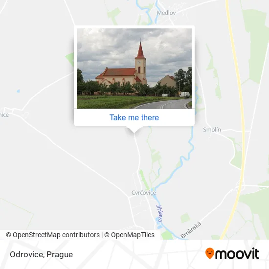 Карта Odrovice