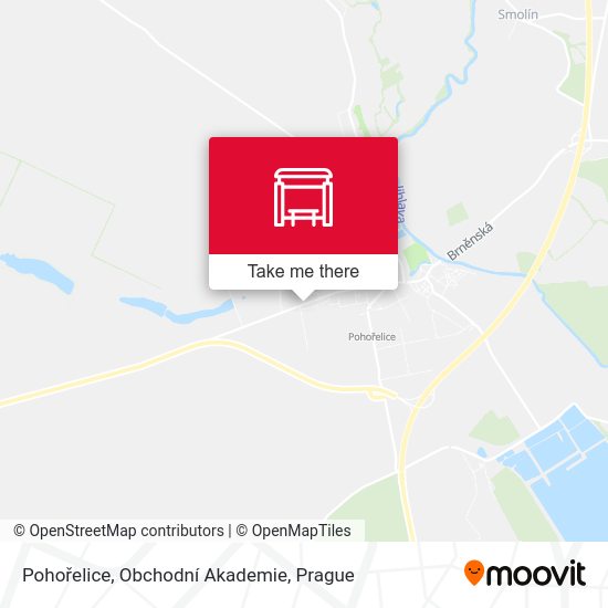 Pohořelice, Obchodní Akademie map