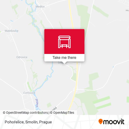 Pohořelice, Smolín map