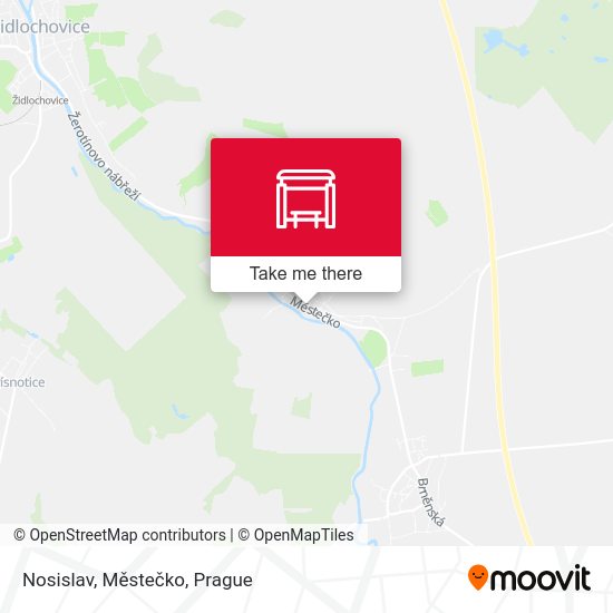 Nosislav, Městečko map