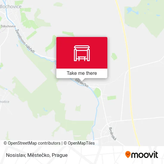 Карта Nosislav, Městečko