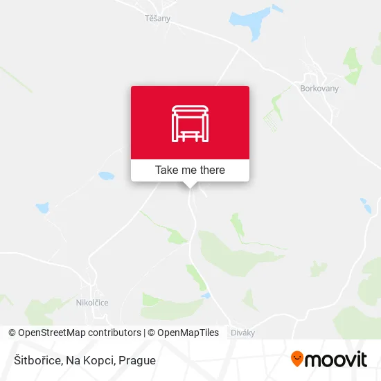 Карта Šitbořice, Na Kopci